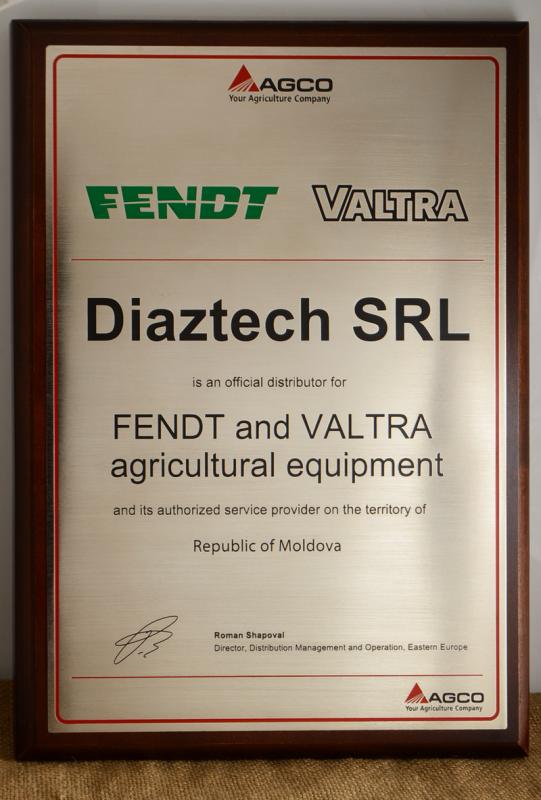 Диплом Diaztech SRL