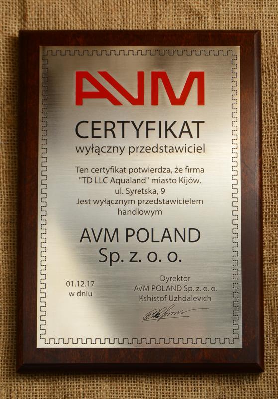 Диплом AVM